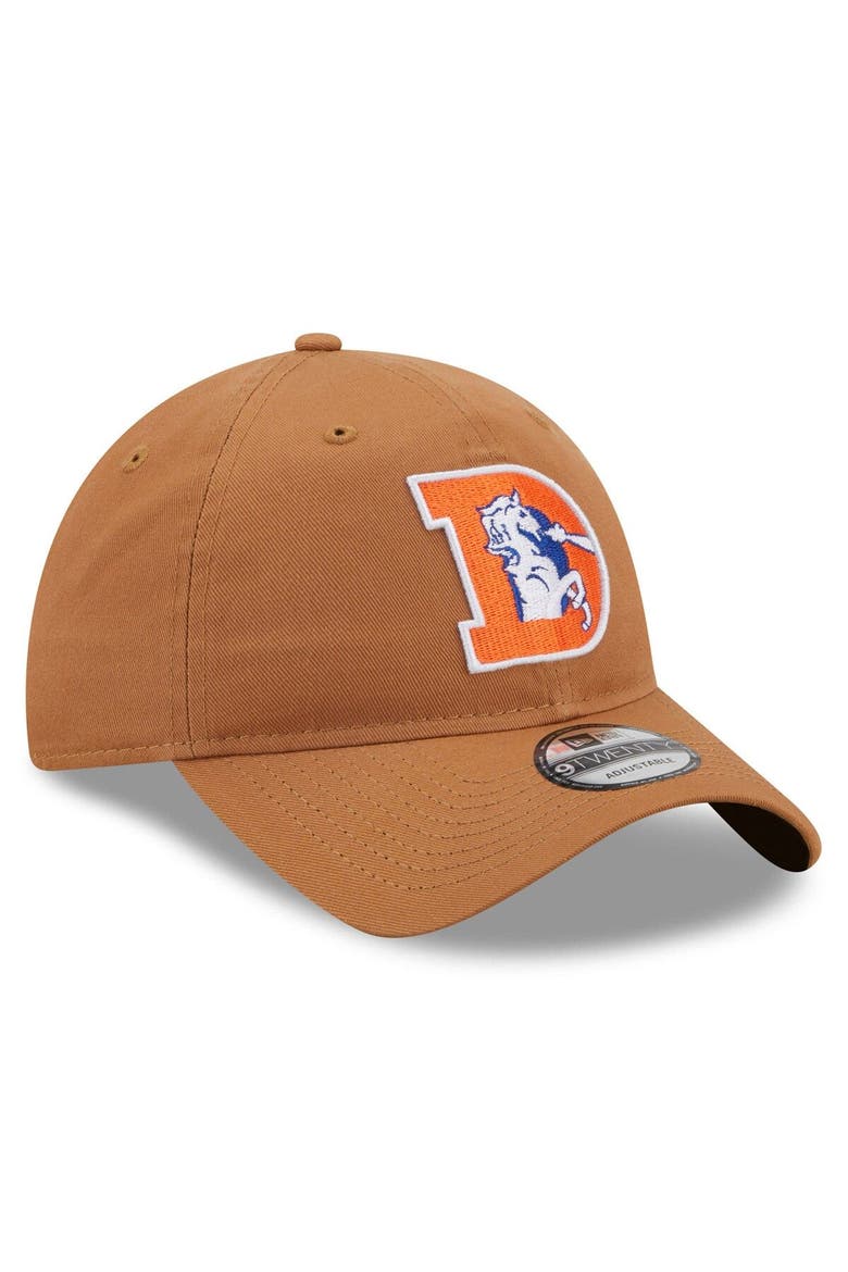 Men's New Era Brown Denver Broncos Core Classic 2.0 9TWENTY Adjustable Hat, Alternate, color, Brown