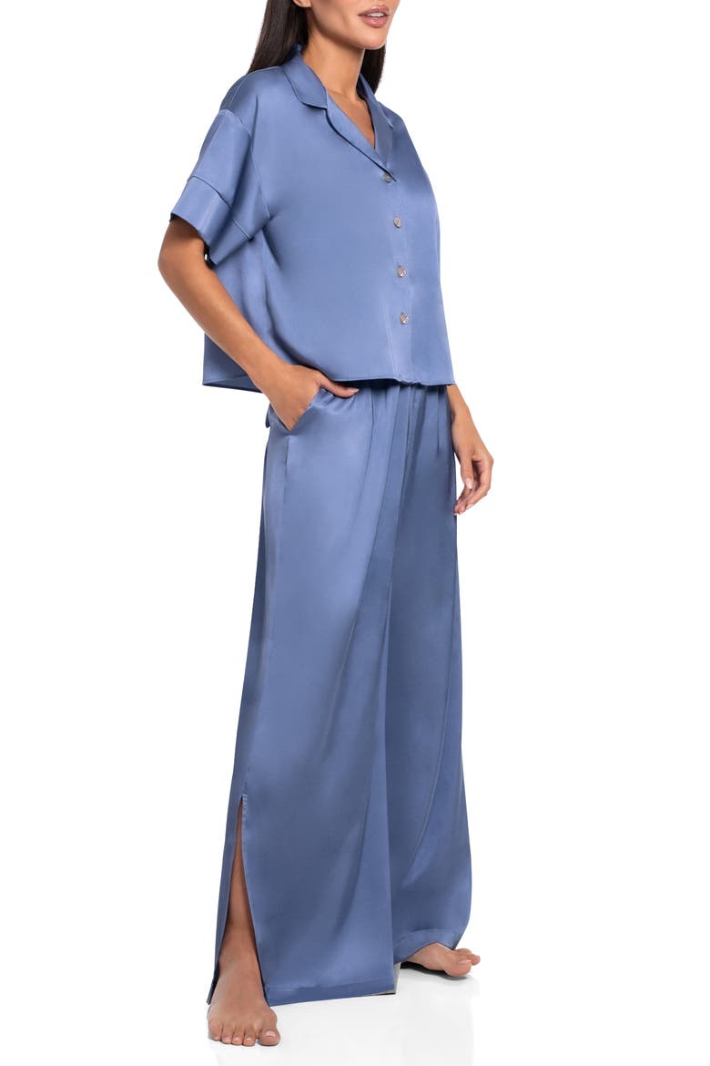 Pajama Pants Set, Alternate, color, DENIM