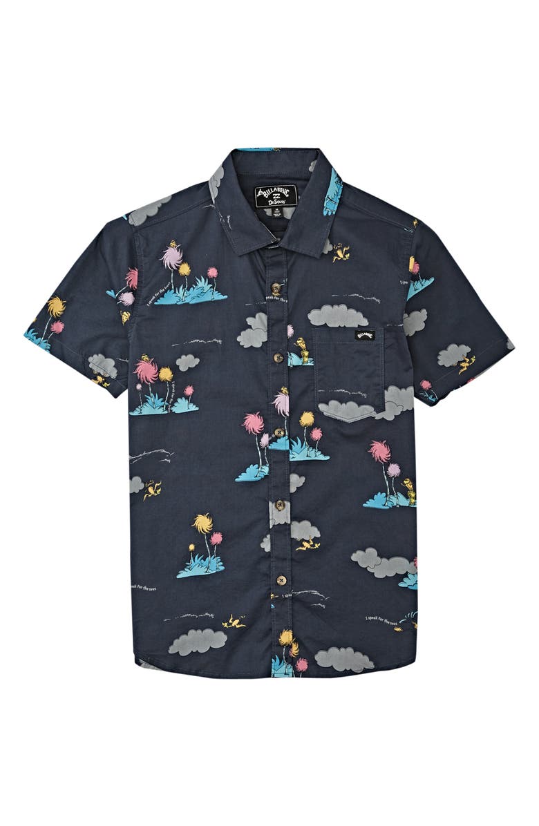 Billabong x Dr. Seuss The Lorax Island Button-Up Shirt, Main, color,