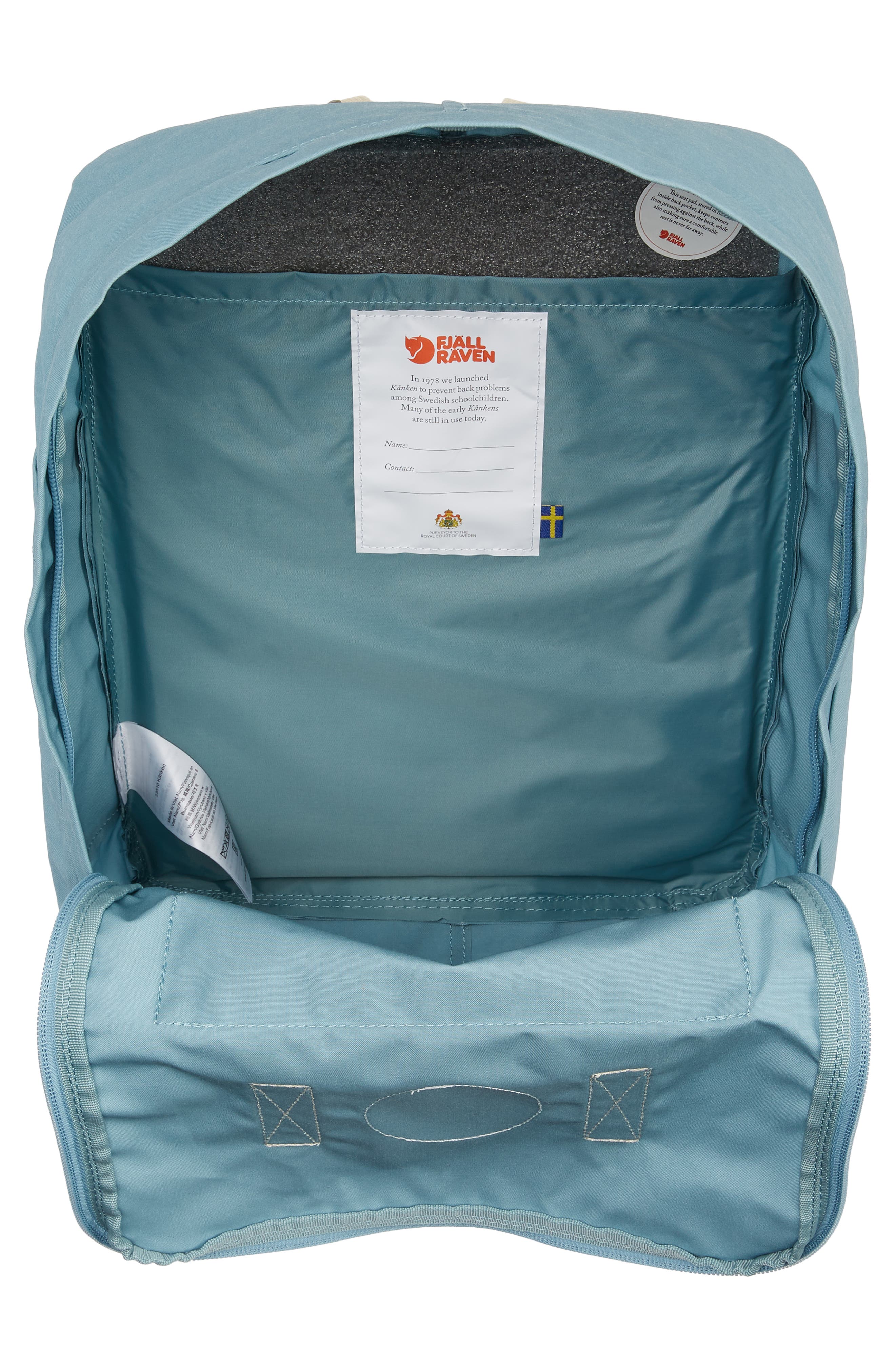 Kånken Water Resistant Backpack, Alternate, color, SKY BLUE-LIGHT OAK