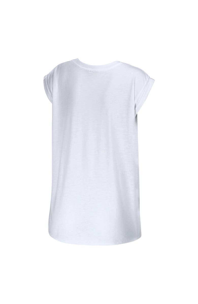 WEAR by Erin Andrews Women's WEAR by Erin Andrews White Toronto Maple Leafs Greetings From Muscle T-Shirt, Alternate, color, White