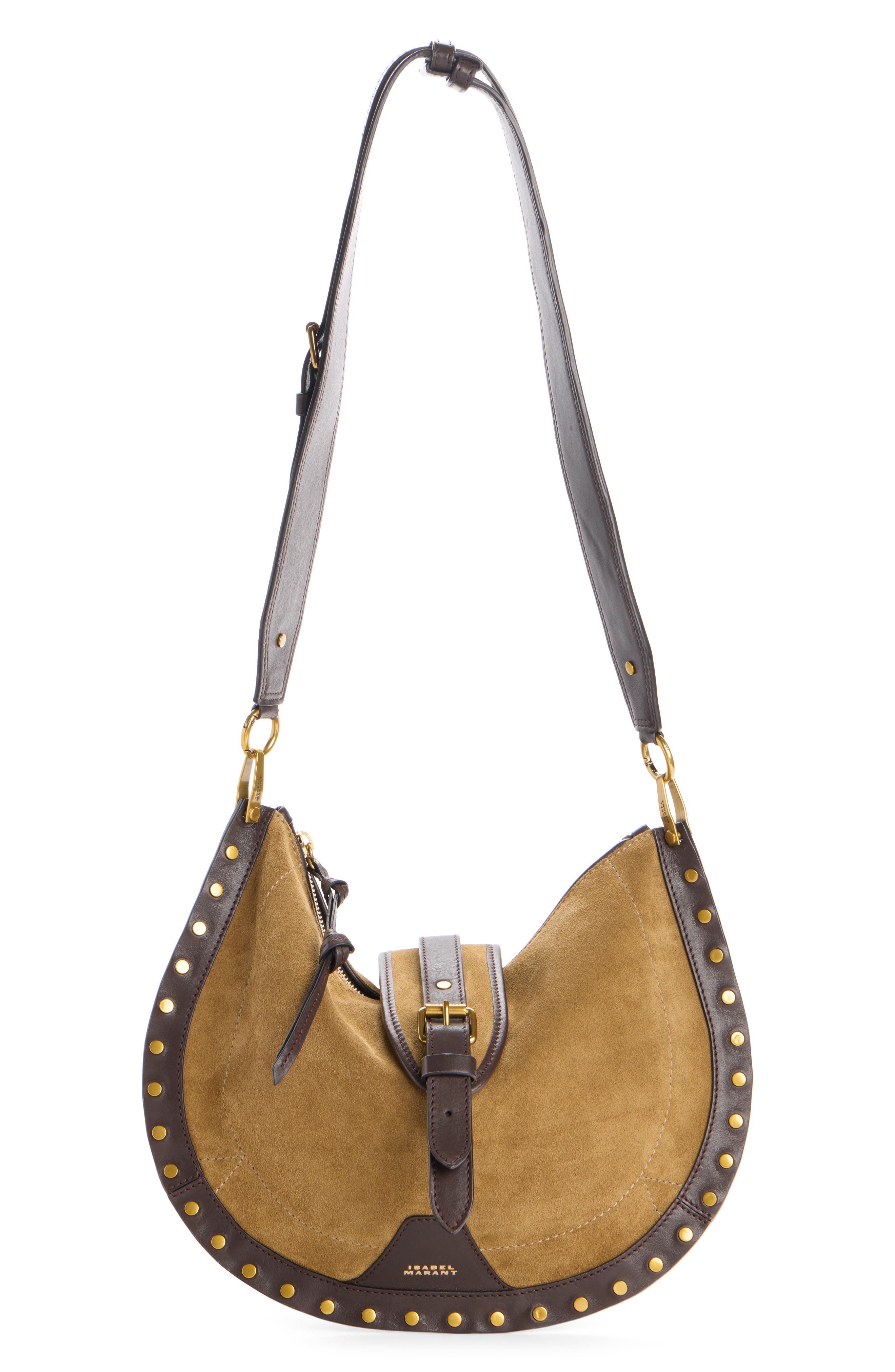 Isabel Marant Oskan Moon Bag, Main, color, Taupe