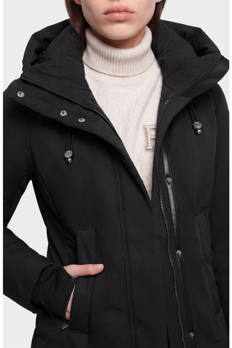 Opal Down Parka, Alternate, color, Black