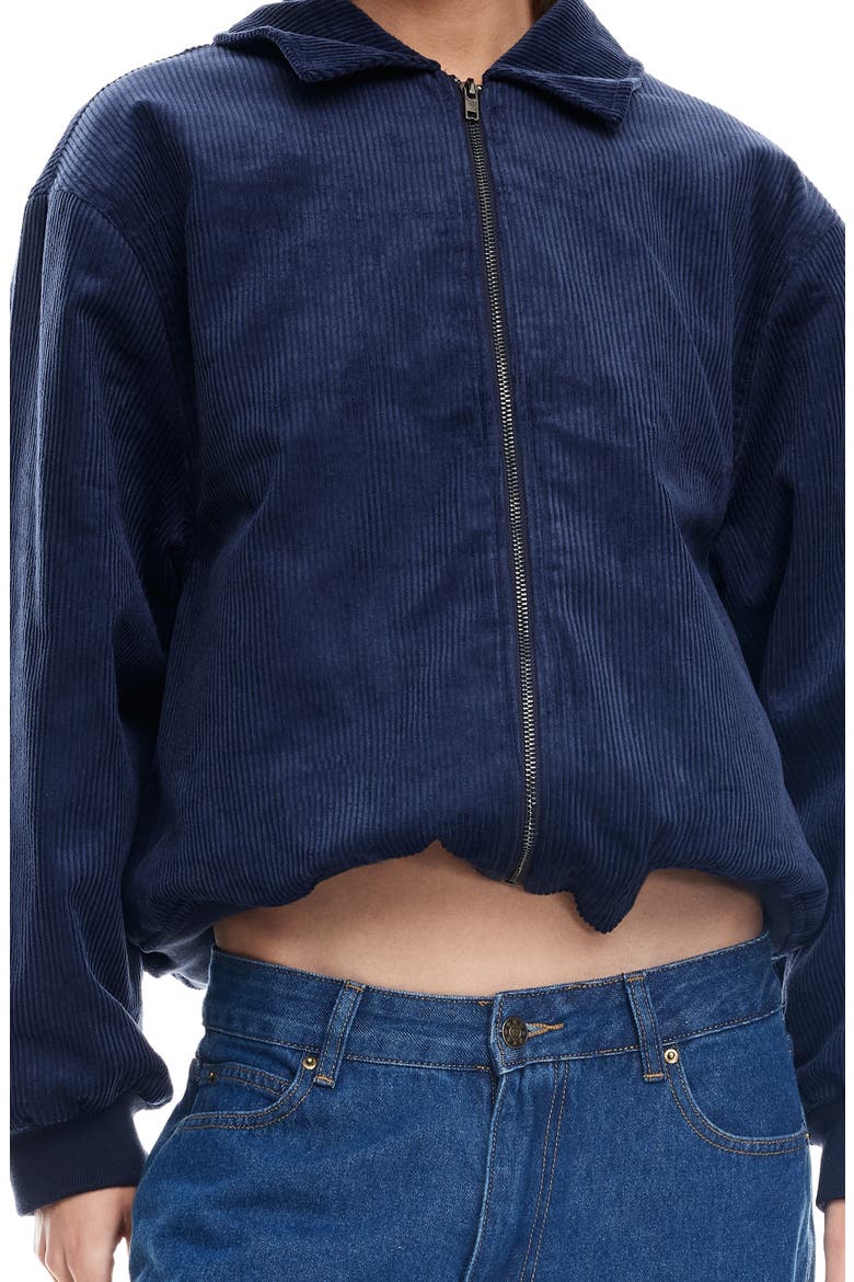 Corduroy Bomber Jacket, Alternate, color, MIDNIGHT