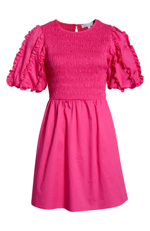 Riana Ruffle Smocked Minidress