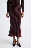 ZANKOV Jacky Metallic Jacquard Midi Skirt