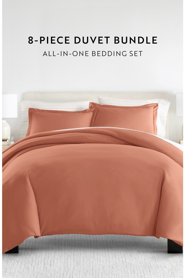 Bundle Duvet Set, Alternate, color, CLAY