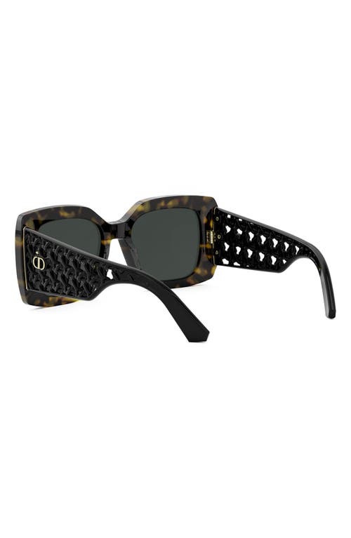 Dior Very S1i 54mm Square Sunglasses In Dark Havana/green