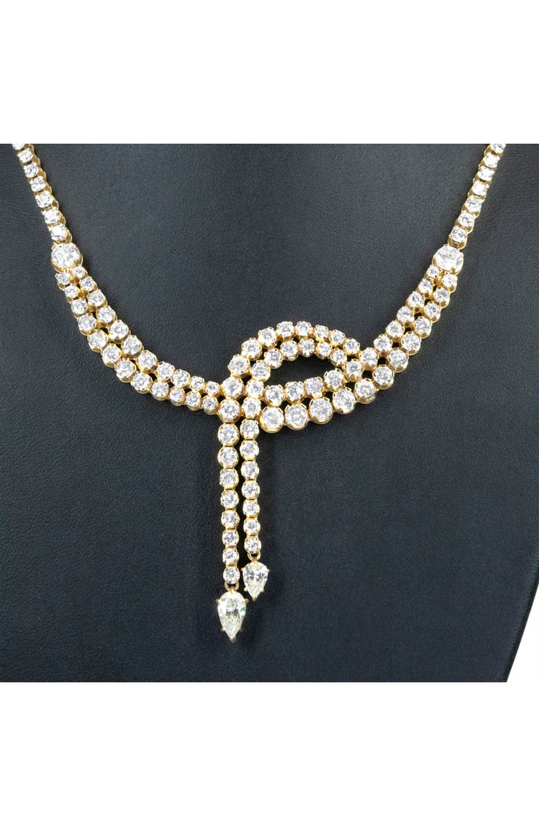 Haus of Brilliance 14k Yellow Gold 17.0 Cttw Diamond Double Row Lariat Tennis Necklace, Alternate, color, Yellow