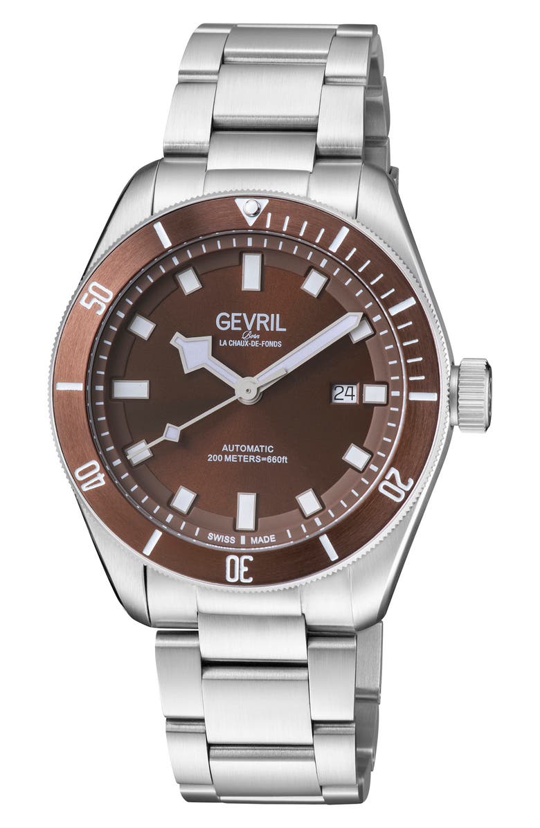 GEVRIL Yorkville Bracelet Watch, 43mm, Main, color, 