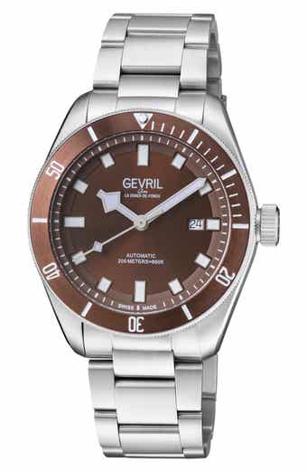 GEVRIL Yorkville Bracelet Watch, 43mm