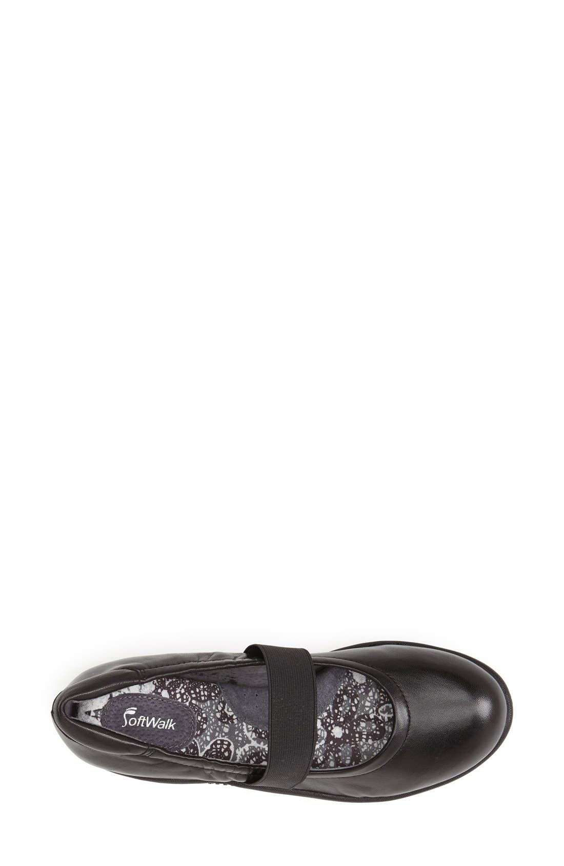 'High Point' Mary Jane Flat, Alternate, color, BLACK