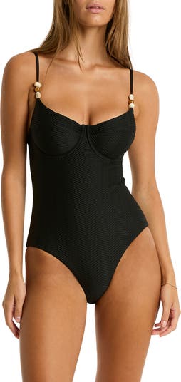 Caracus Balconette Underwire One-Piece Swimsuit