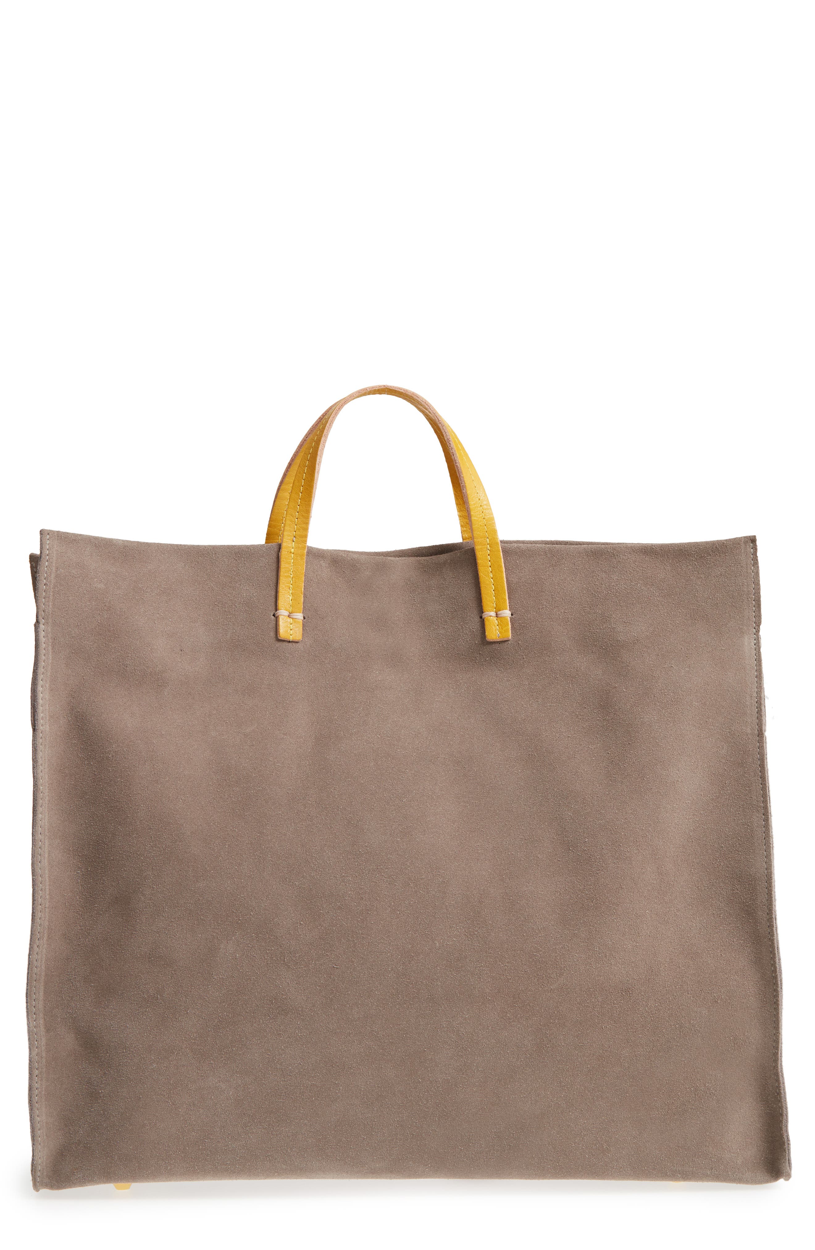 Clare V. Simple Suede Tote, Main, color, 