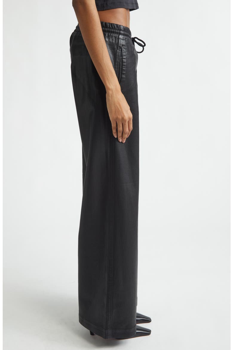 2078 D-Ainty Coated Jogg Sweat Wide Leg Pants, Alternate, color, BLACK/ DENIM
