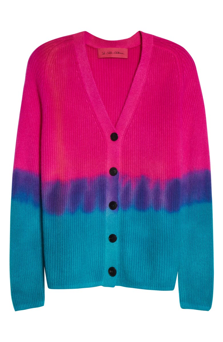 The Elder Statesman Rib Cashmere Cardigan, Alternate, color,