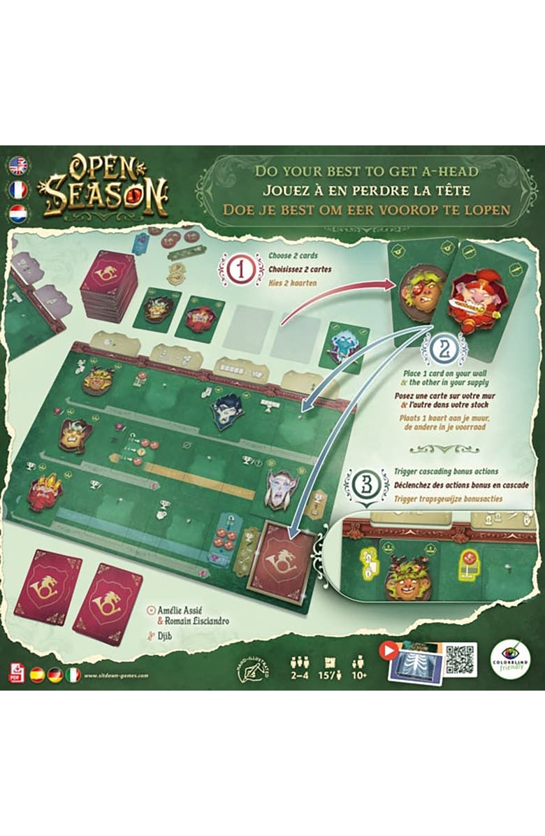 Sit Down Games Open Season Strategy Board Game, Ages 10+, Alternate, color, Multicolored