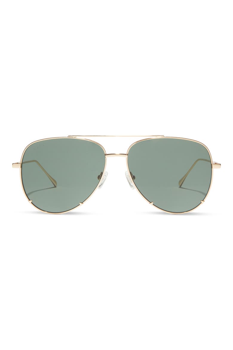 63mm Scarlett Aviator Sunglasses, Main, color, GOLD  G15