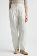 TOTEME Stripe Organic Cotton & Silk Balloon Pants