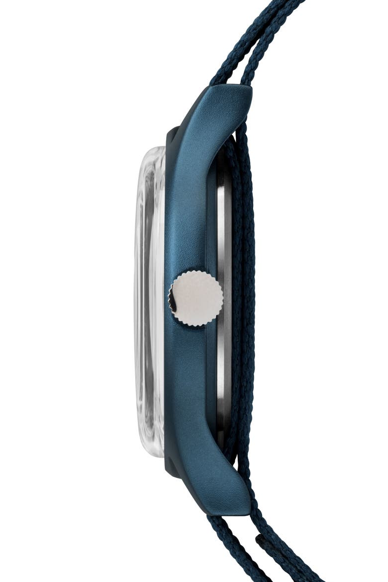 Timex MK1 Nylon Strap Watch, 40mm, Alternate, color, BLUE