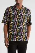 ICECREAM Keys Print Camp Shirt