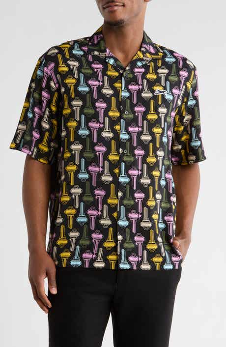 ICECREAM Keys Print Camp Shirt