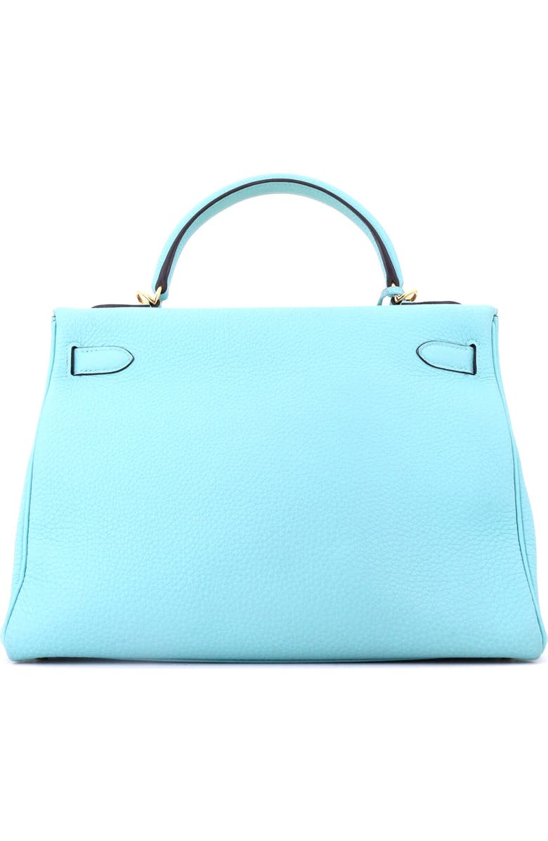 Pre-Owned Hermes Kelly Handbag Blue Togo with Gold Hardware 32, Alternate, color, Bleu Atoll