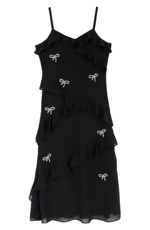 Kids' Stella 88 Ruffle Chiffon Maxi Dress
