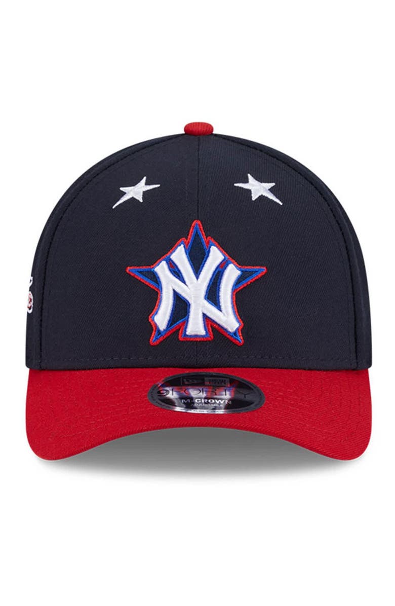 New Era Men's New Era Navy/Red  New York Yankees 2025 MLB All-Star Game Workout 9FORTY M-Crown Adjustable Hat, Alternate, color, 