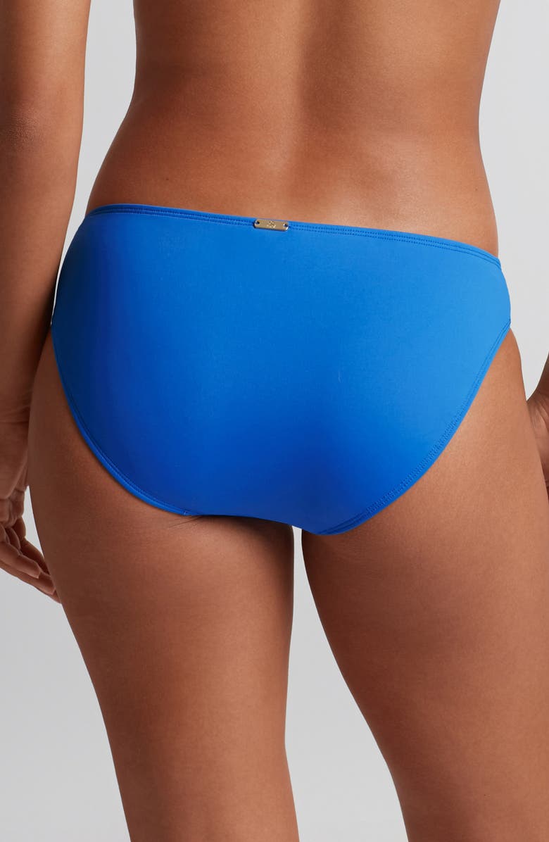 Lauren Ralph Lauren Macramé Ring Bikini Bottoms, Alternate, color, Electric Blue