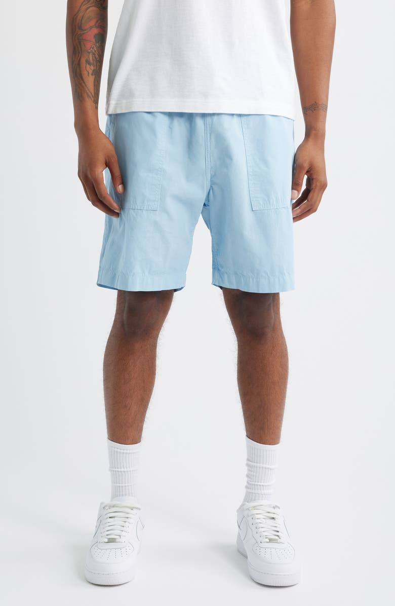 Service Works Organic Cotton Poplin Drawstring Chef Shorts, Main, color, Powder
