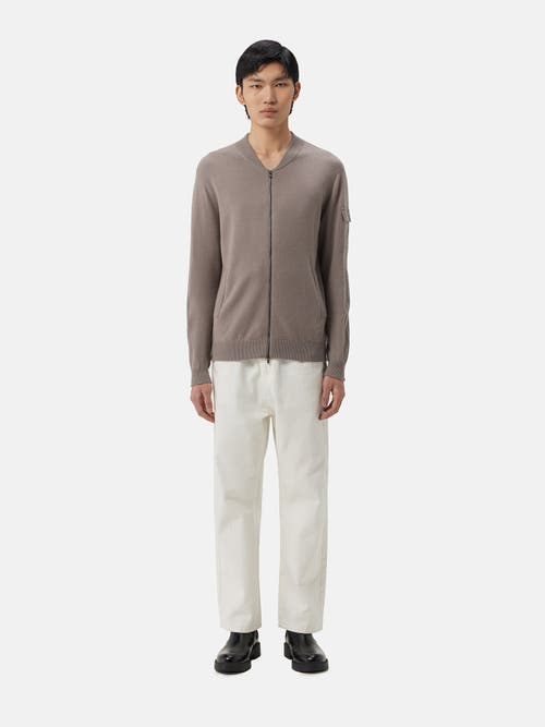 Gobi Mongolian Cashmere Cashmere Bomber In Stucco