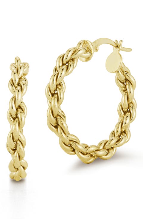 Rope Chain Hoop Earrings