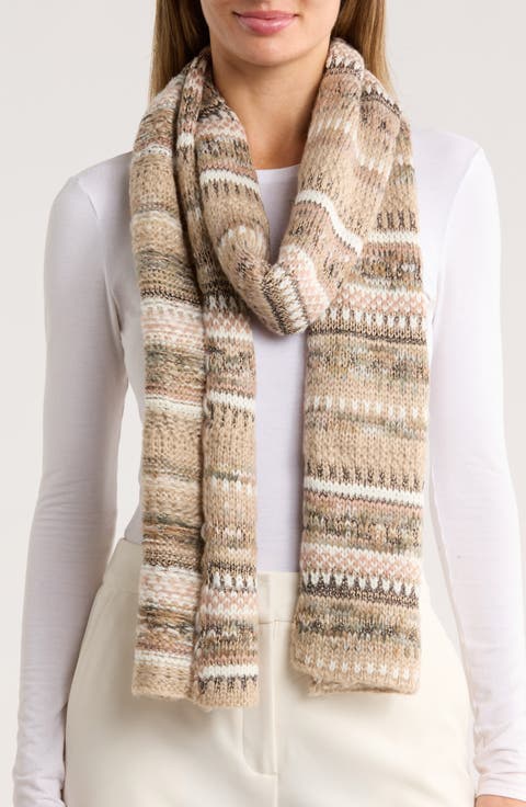 Fair Isle Knit Scarf