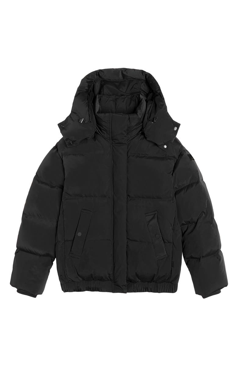 Woolrich Aurora Water Repellent Hooded Puffer Bomber Jacket, Alternate, color, 