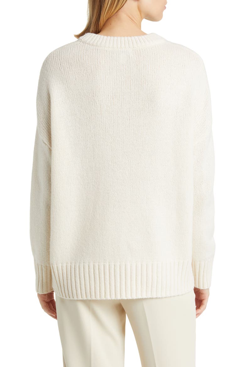 Oversize Wool & Cashmere Sweater, Alternate, color, IVORY PRISTINE