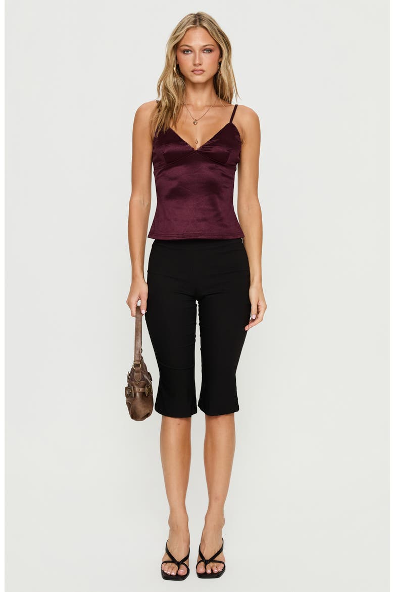 Lunetta Satin Camisole, Alternate, color, BURGUNDY