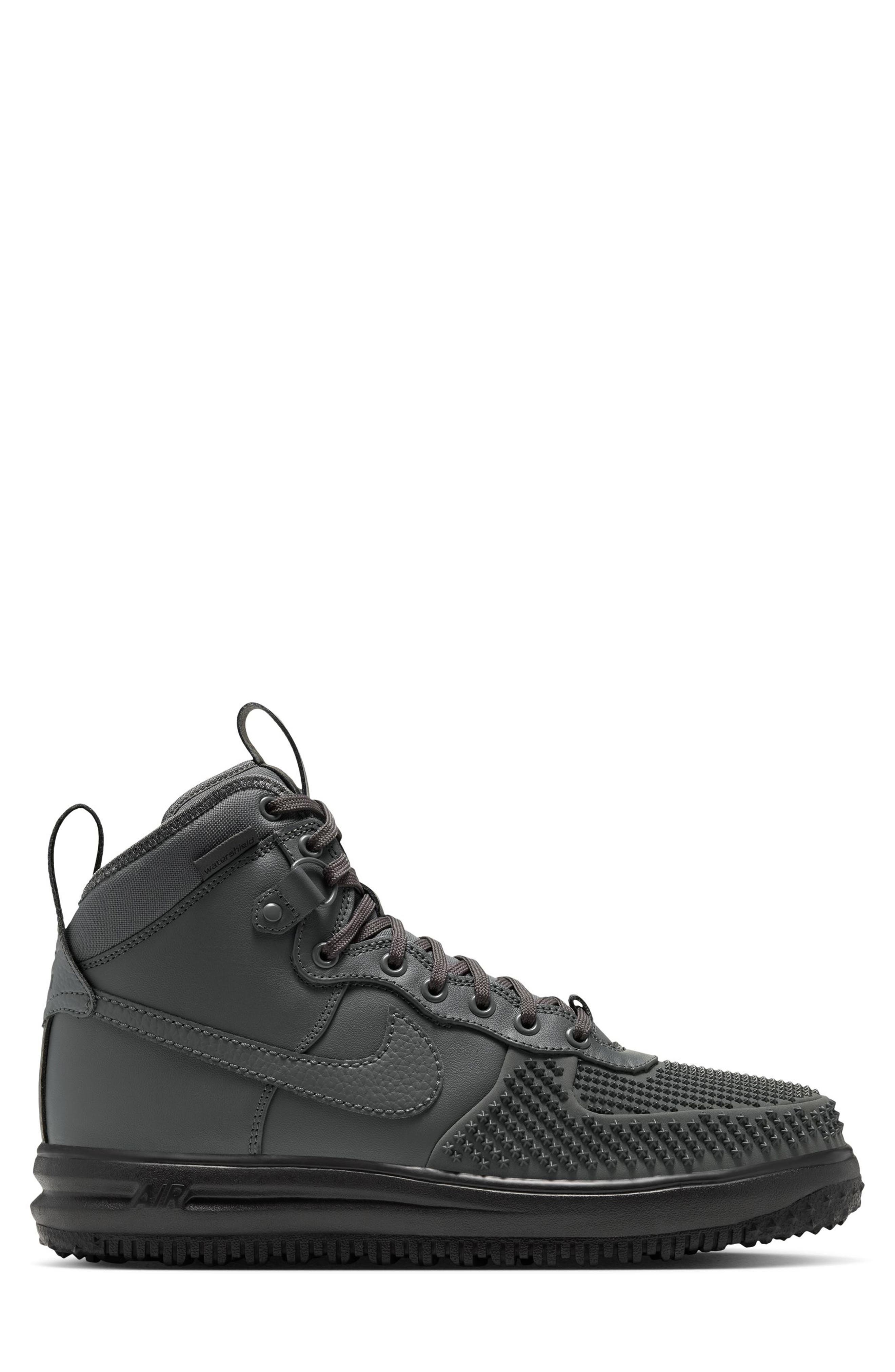 Lunar Force 1 Lace-Up Boot, Alternate, color, IRON GREY/ BLACK
