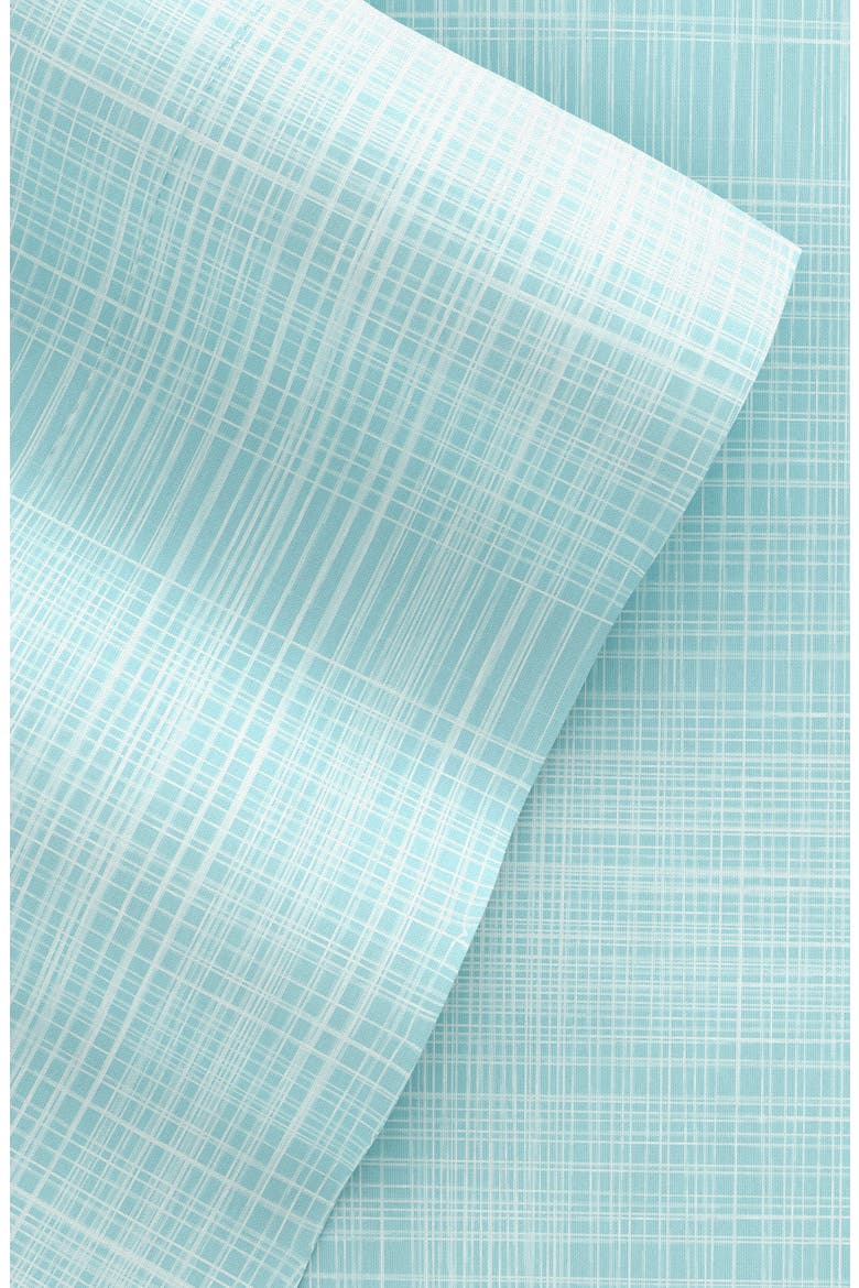 HOME SPUN Premium Ultra Soft Thatch 4-Piece Bed Sheet Set, Alternate, color, AQUA