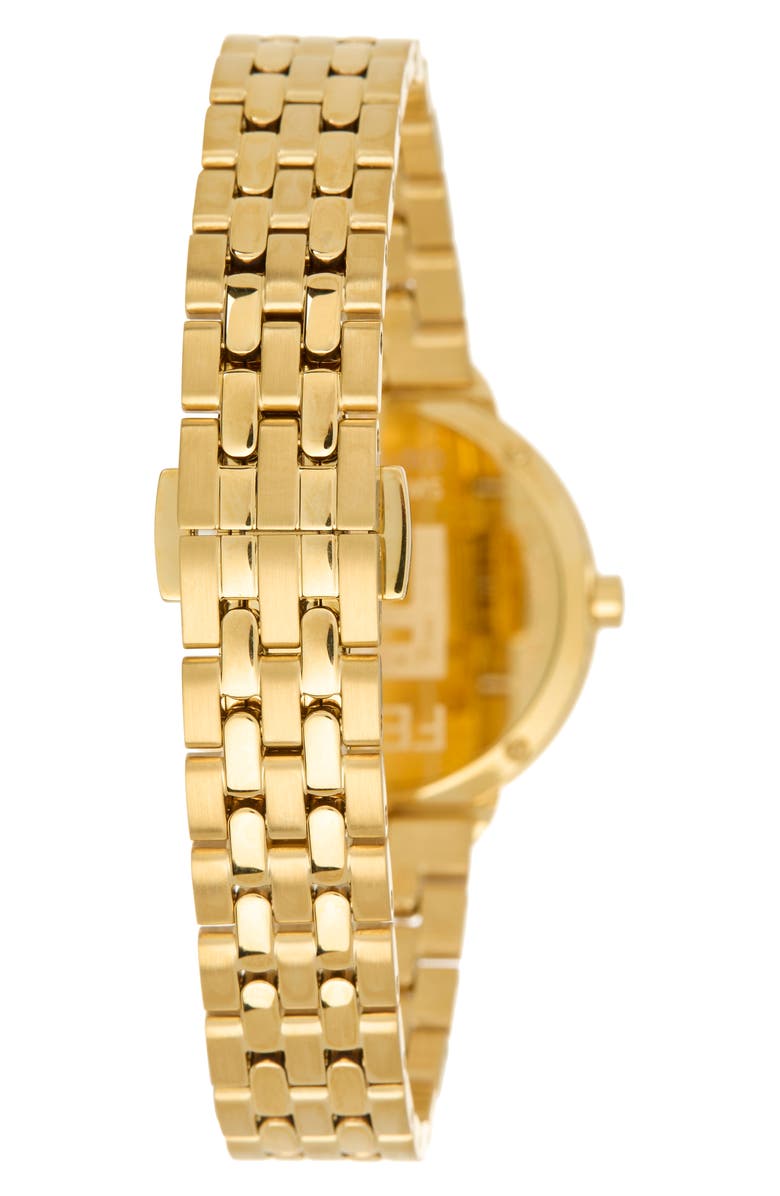 Fendi O'Lock Bracelet Watch, 30mm, Alternate, color, Gold/Green