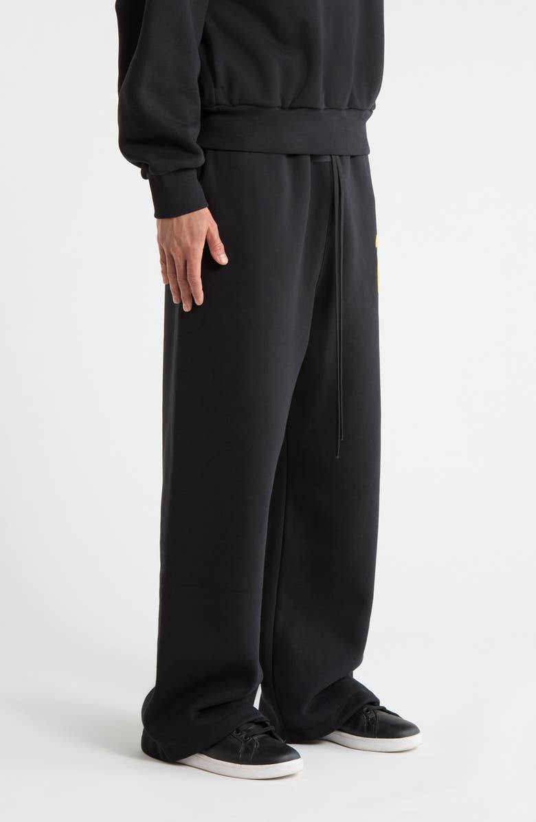 Fear of God Essentials Lounge Core Fleece Wide Leg Sweatpants, Alternate, color, Vintage Black