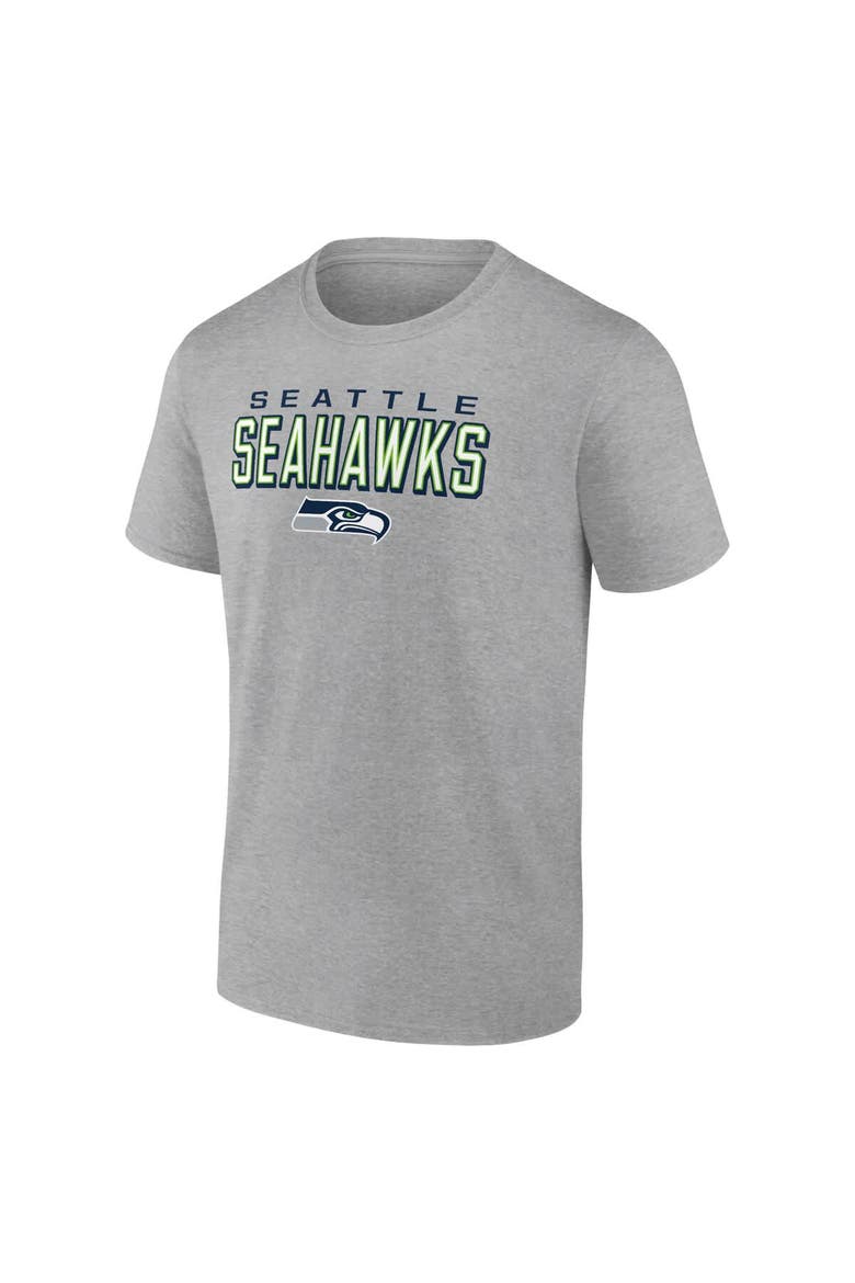 Men's Heather Gray Seattle Seahawks Swagger T-Shirt, Alternate, color, Heather Gray