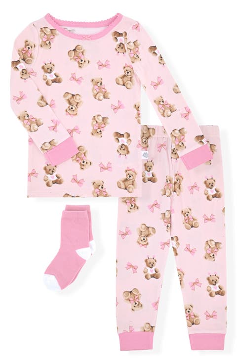 Teddy Bear Two-Piece Pajamas & Socks Set (Baby)