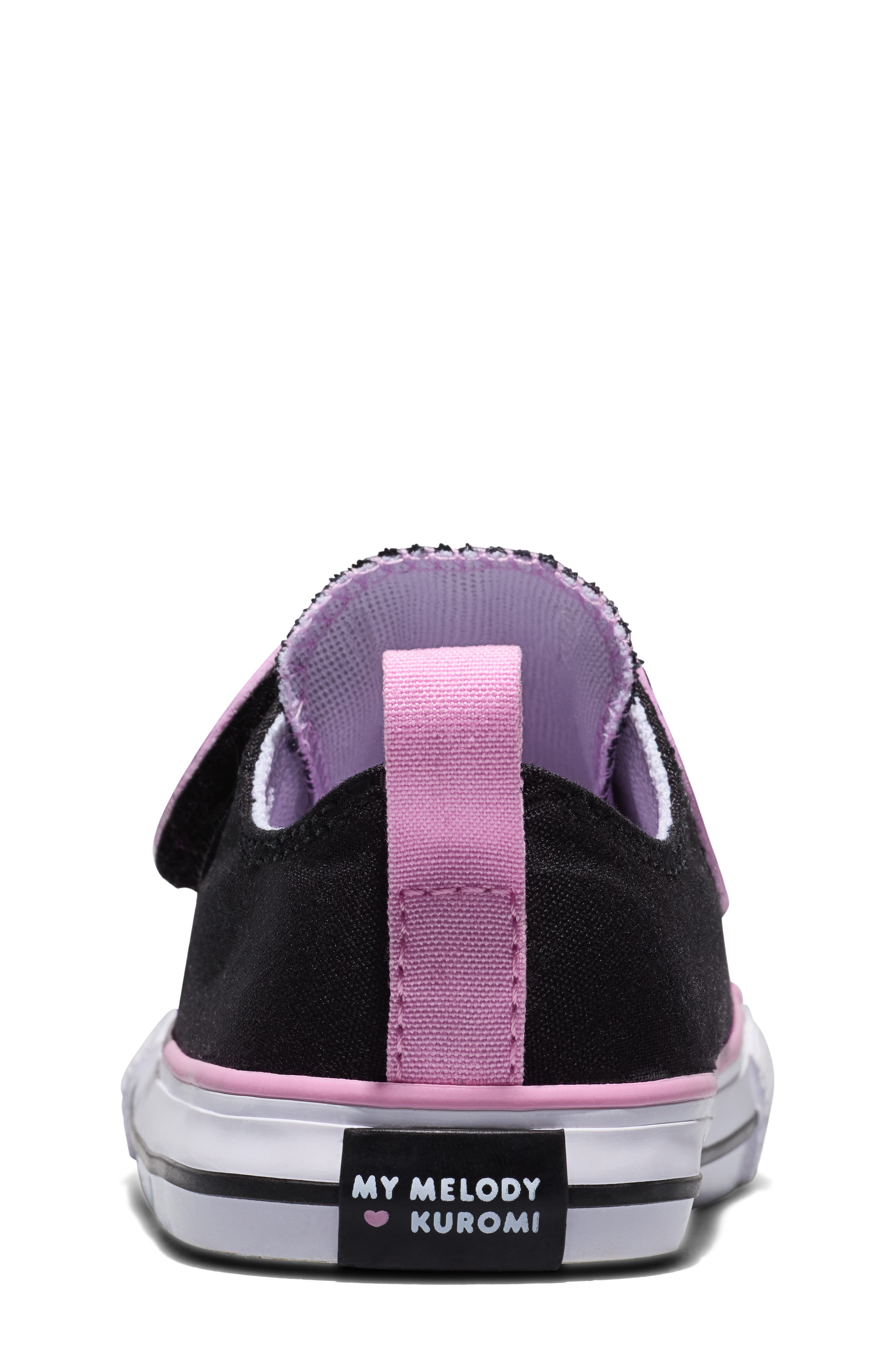 Kids' My Melody & Kuromi x Chuck Taylor All Star 2V Sneaker, Alternate, color, BLACK/ PINK/ BROWN