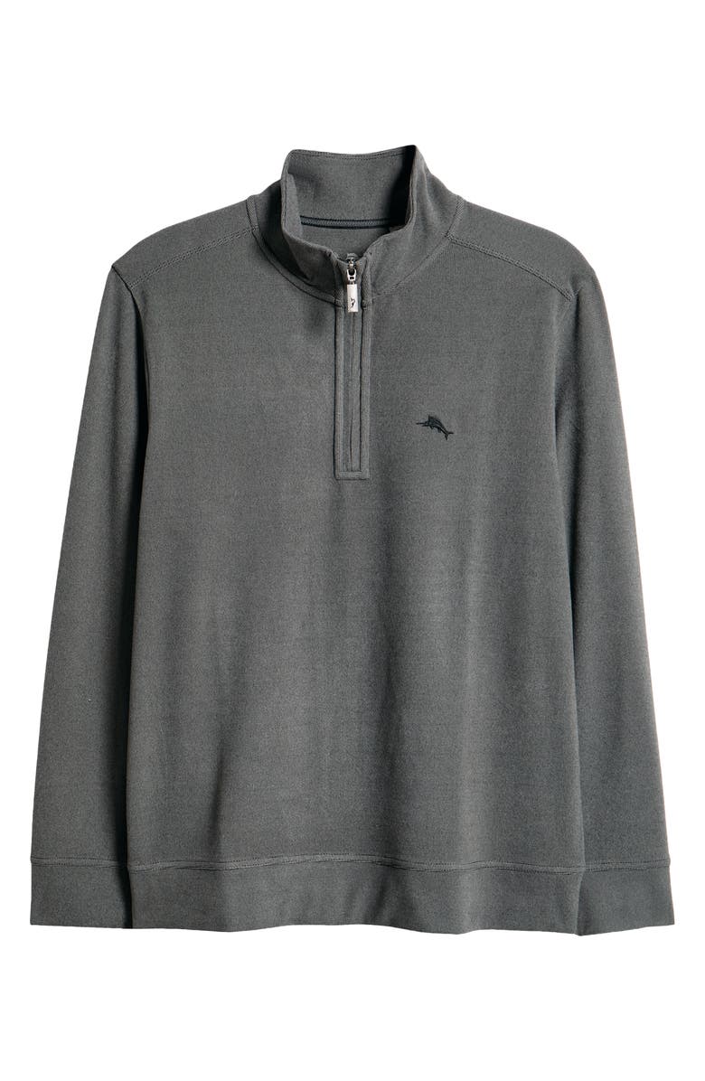 Tommy Bahama Brighton Point Half Zip Pullover, Alternate, color, Carbon Grey