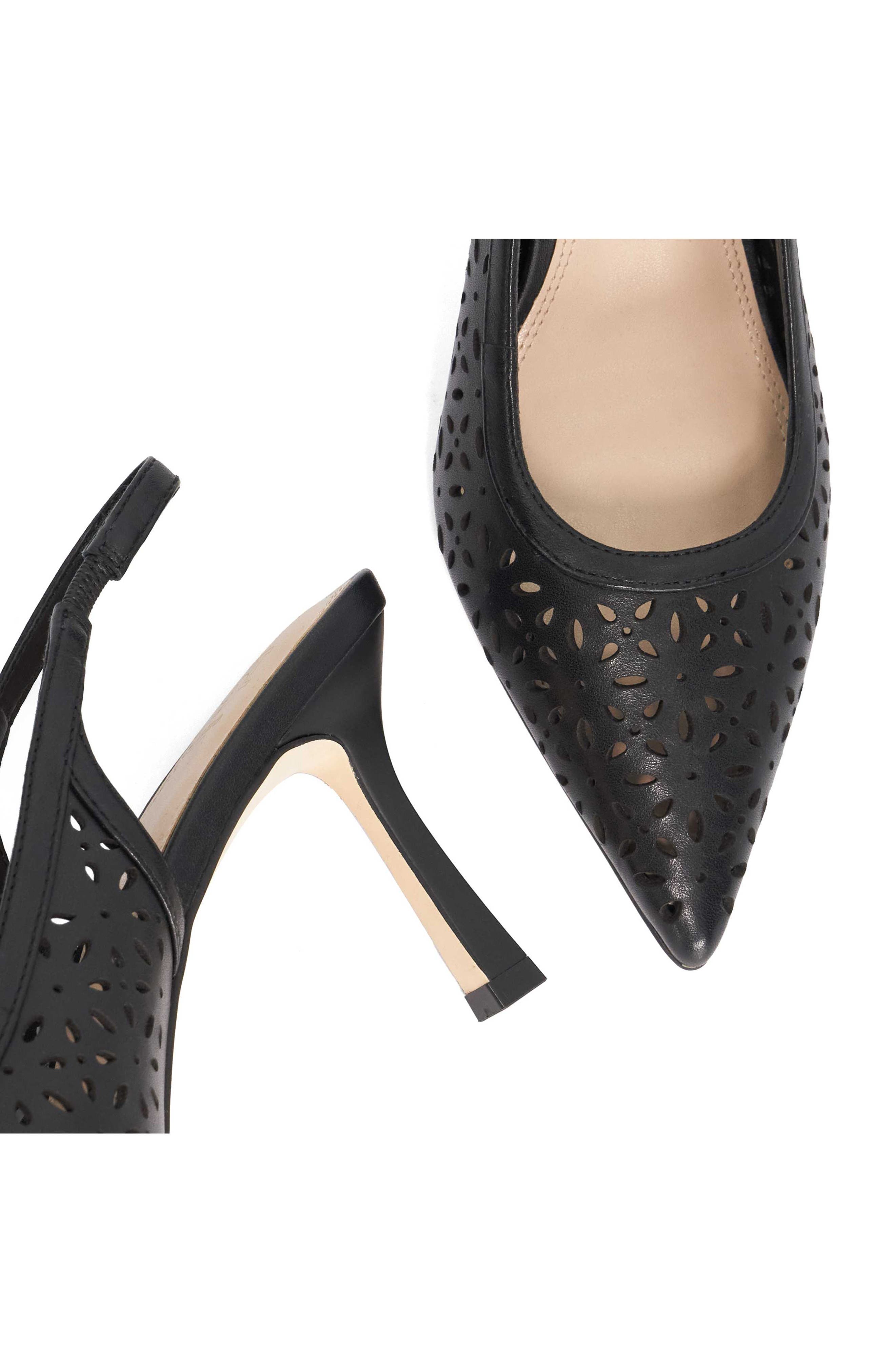 Dune London Corfu Perforated Slingback Pump, Alternate, color, 