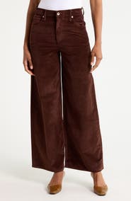rag & bone Serena High Waist Wide Leg Corduroy Jeans