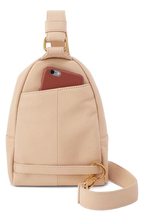 Hobo Fern Leather Sling Bag In Linen