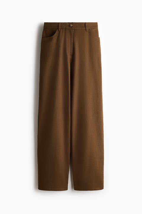 Linen-blend Trousers