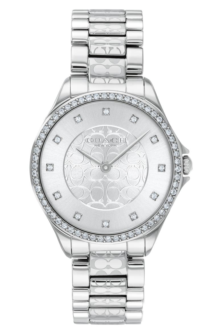 Astor Bracelet Watch, 31mm, Main, color, SILVER